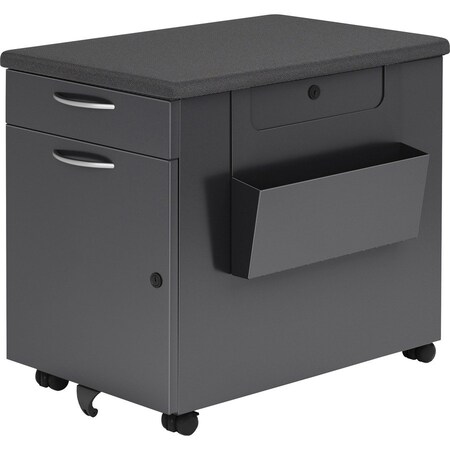Lorell Cabinet, w/Cushion, 23-1/2"x15-1/4"x22-1/4", Black LLR01929